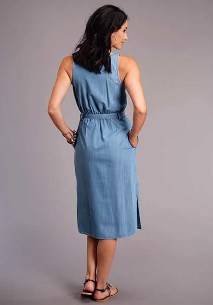 Women's Stetson Light Blue Denim Sleeveless Dress #11-057-0565-0323BU