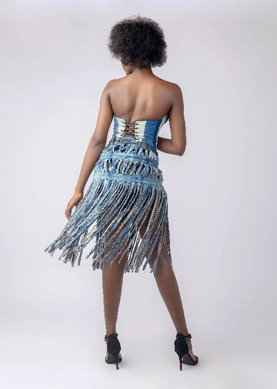 Odeneho Corset & Fringe Skirt