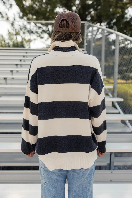 Free People Coastal Stripe Pullover