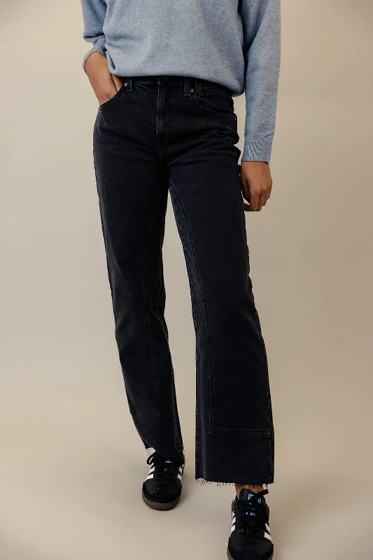 Free People Risk Taker Mid Rise Straight Jeans