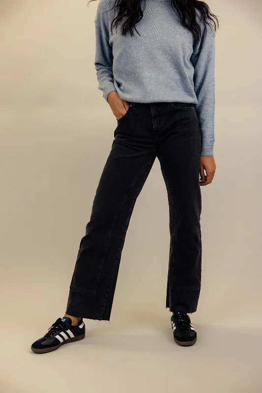 Free People Risk Taker Mid Rise Straight Jeans