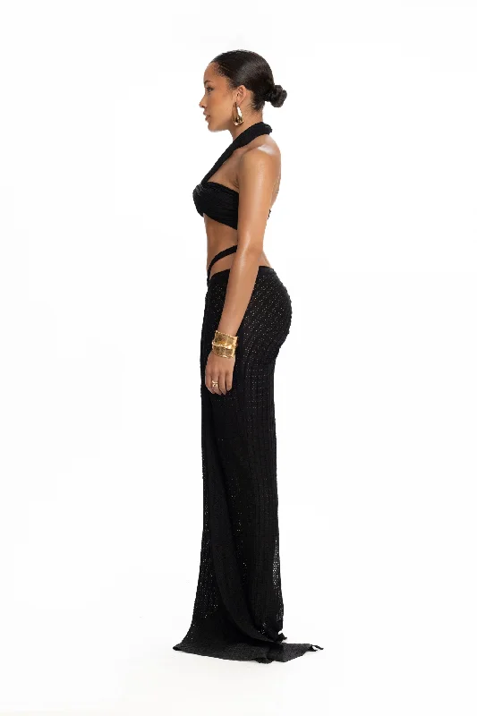 Kesh Knit Maxi Skirt - Panther