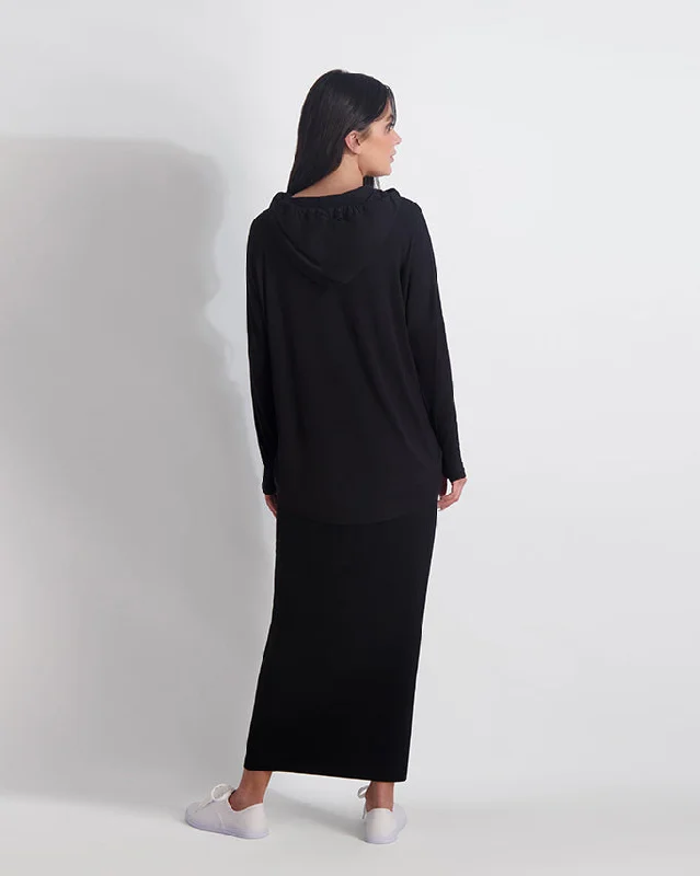 PASHMINA SKIRT - BLACK