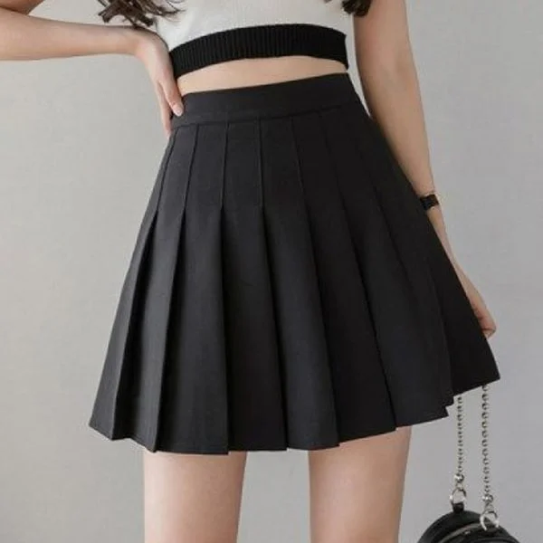 Spring Summer Korean Skirt Shorts Women High Waist Sexy Mini Skirt School Short Pleated Kawaii Japanese Pink Skirt Female     S2818