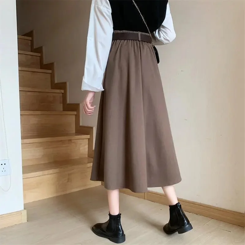 khaki with belt / S