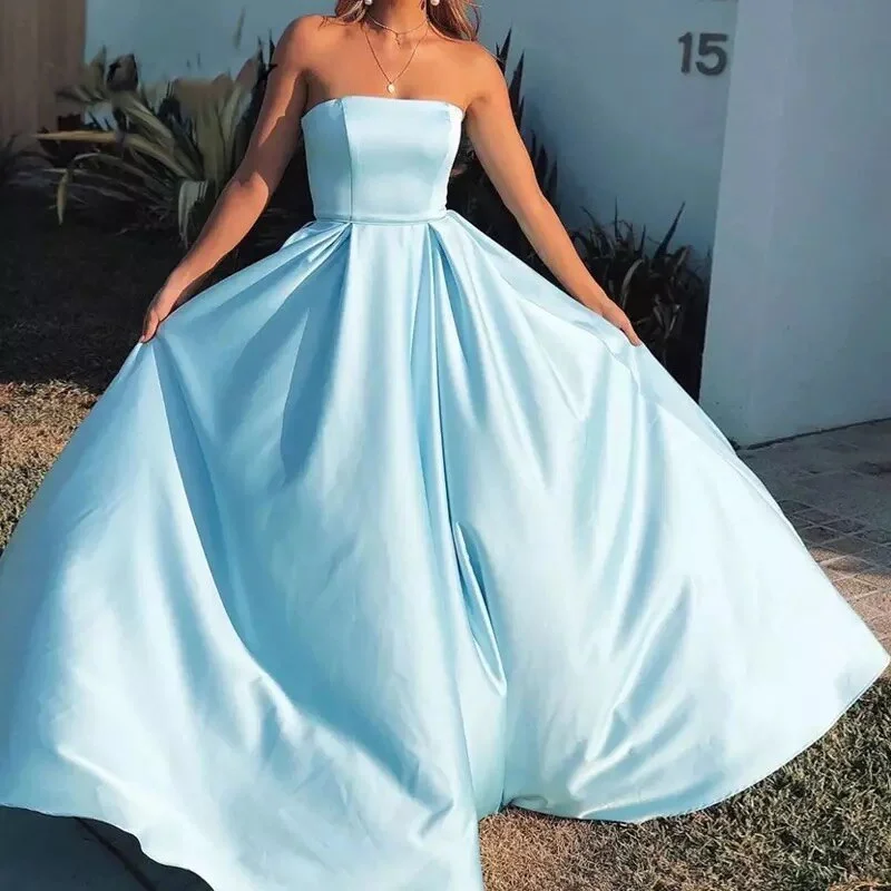 FashionSierra - New Style Prom Dresses Sexy Strapless Party Evening Gowns