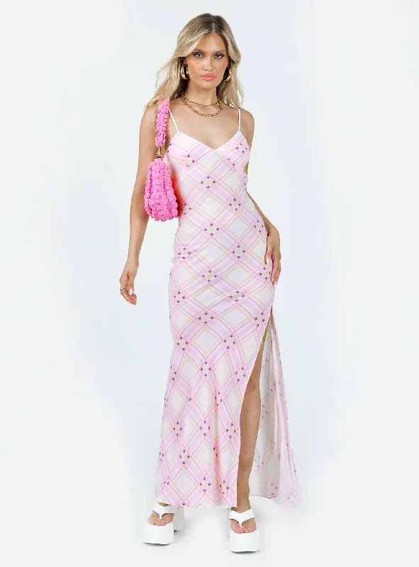 Amity Maxi Dress Pink Multi