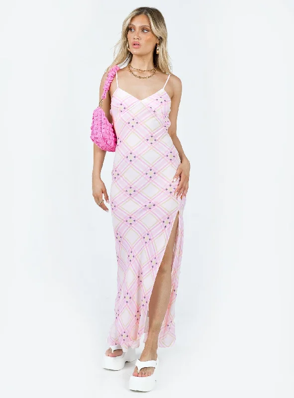 Amity Maxi Dress Pink Multi