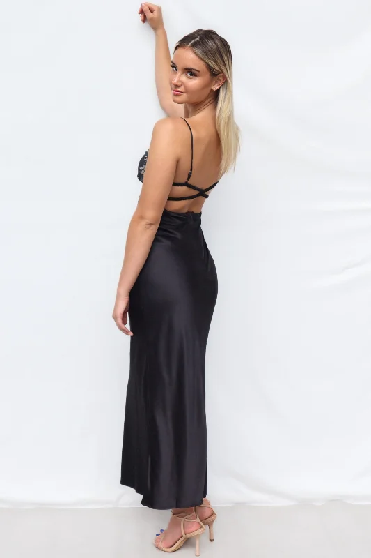 Aniyah Maxi Dress - Black