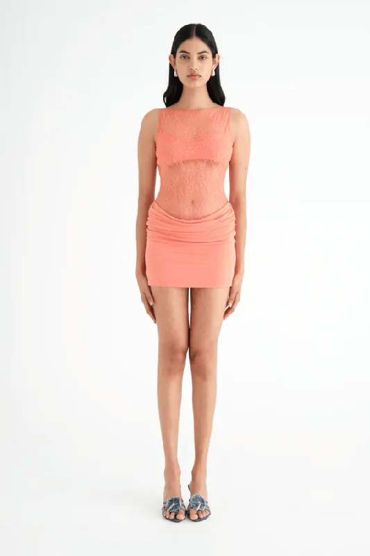 Raffy Mini Dress Grapefruit