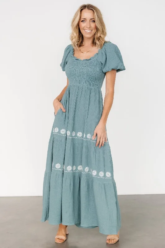 Carrington Maxi Dress | Vintage Teal