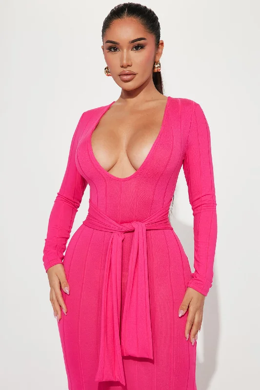 Danielle Maxi Dress - Hot Pink