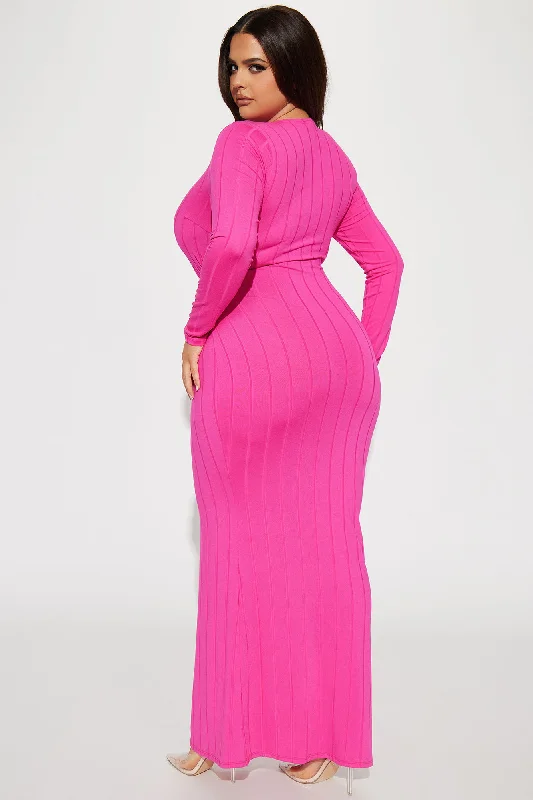 Danielle Maxi Dress - Hot Pink