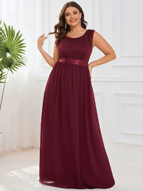 Wholesale Plus Size Fahion Lace Bridesmaid Dresses