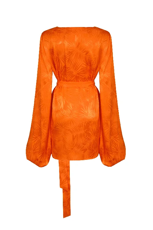 Harlequin Dress Orange