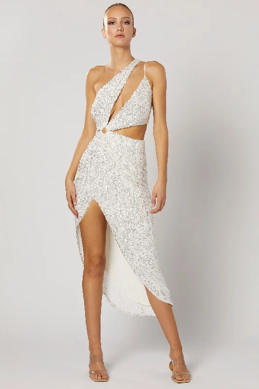 Quest Cutout Dress - White