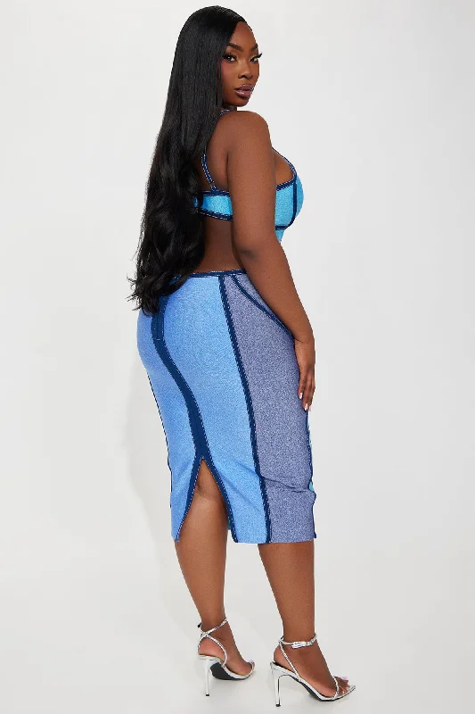 Rio Living Bandage Midi Dress - Blue