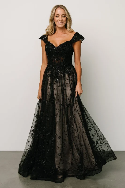 Romance Bridal Gown | Black + Nude