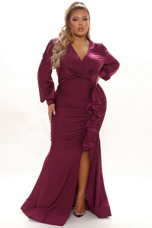 Wine And Dine Maxi Dress - Purple