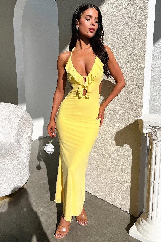 Zaric Maxi Dress - Yellow