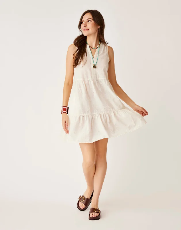 Carve Designs Nellie Eyelet Dress-Birch