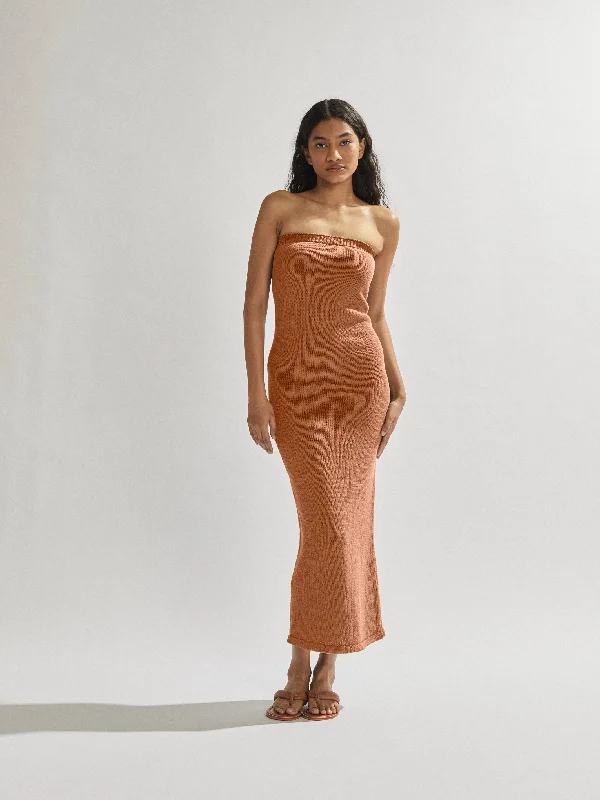 Cora Maxi Dress Burnt Clay