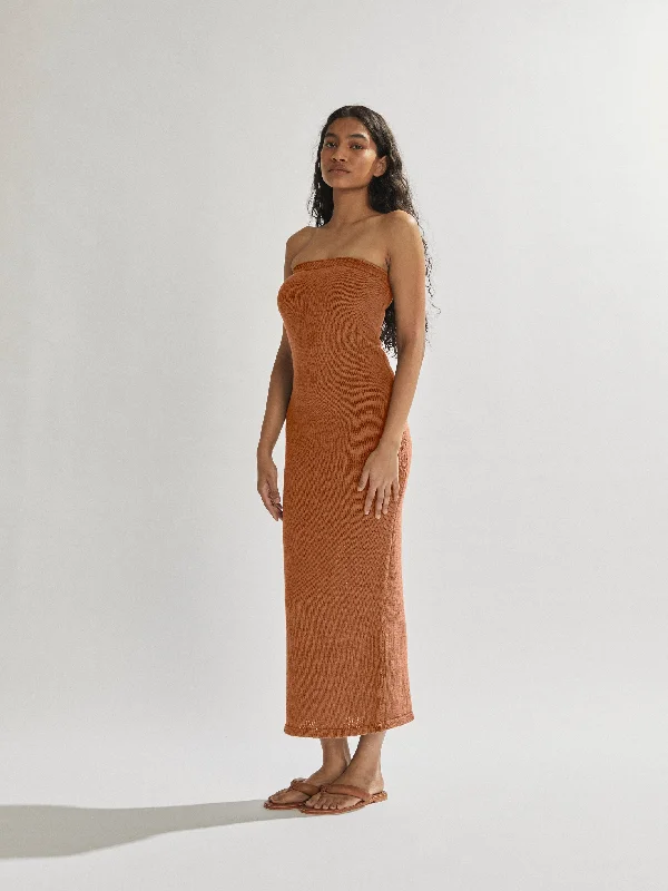 Cora Maxi Dress Burnt Clay