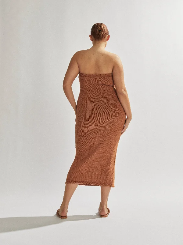 Cora Maxi Dress Burnt Clay