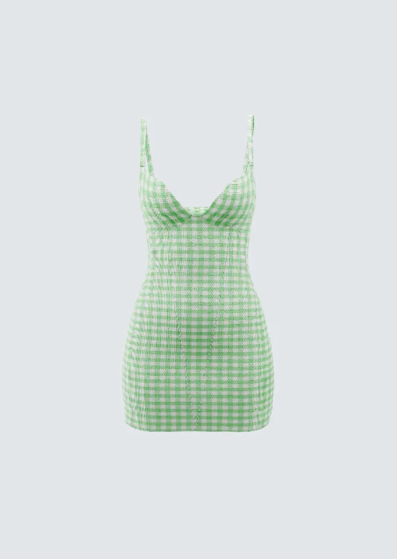 Dori Green Mini Dress