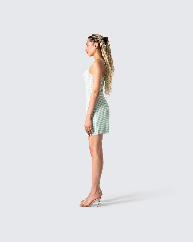 Dori Green Mini Dress