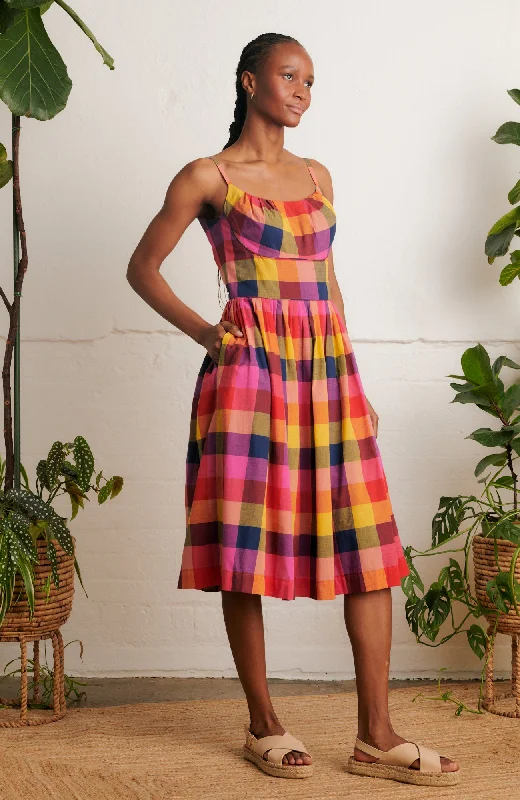 Enid Jaipur Plaid Dress