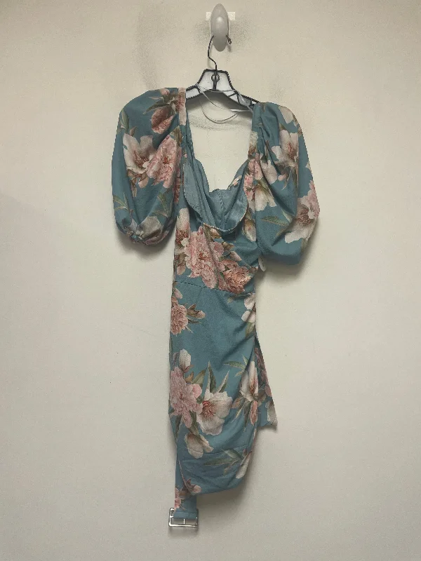 Floral Dress Casual Short Clothes Mentor, Size M