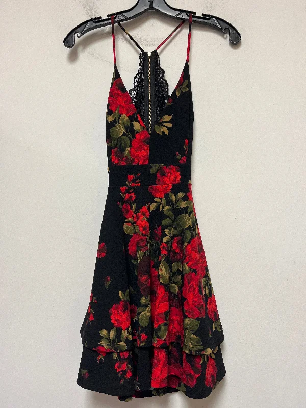 Floral Print Dress Casual Short Windsor, Size S