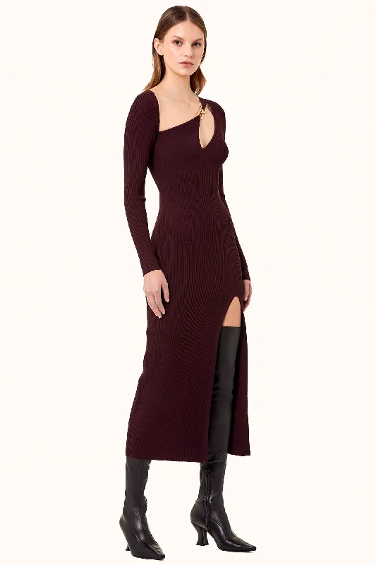 Ginerva Dress - Dark Plum