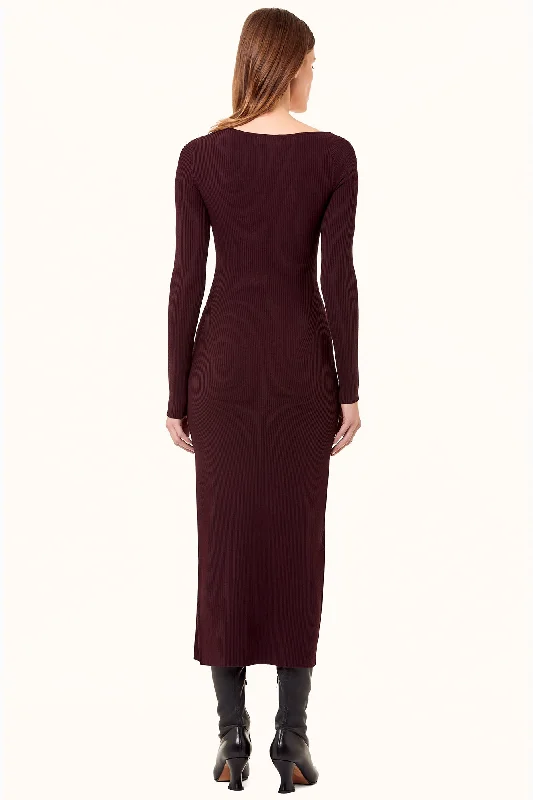 Ginerva Dress - Dark Plum