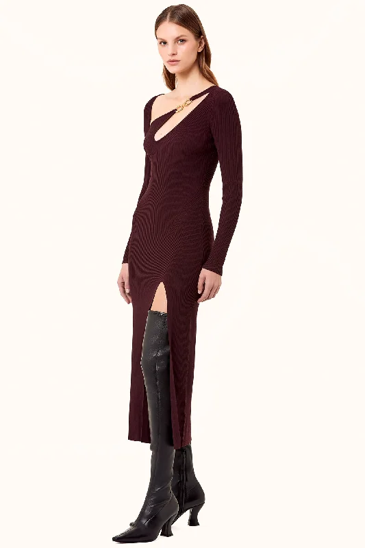 Ginerva Dress - Dark Plum