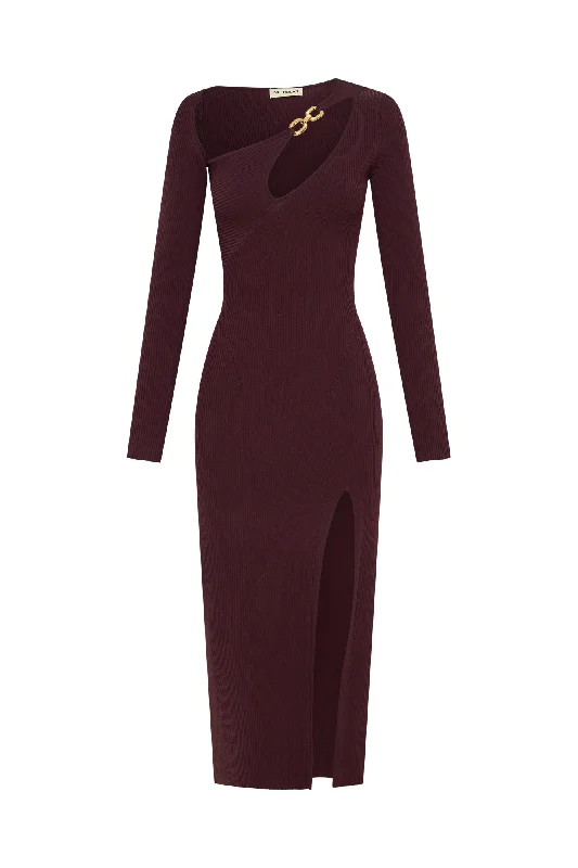 Ginerva Dress - Dark Plum