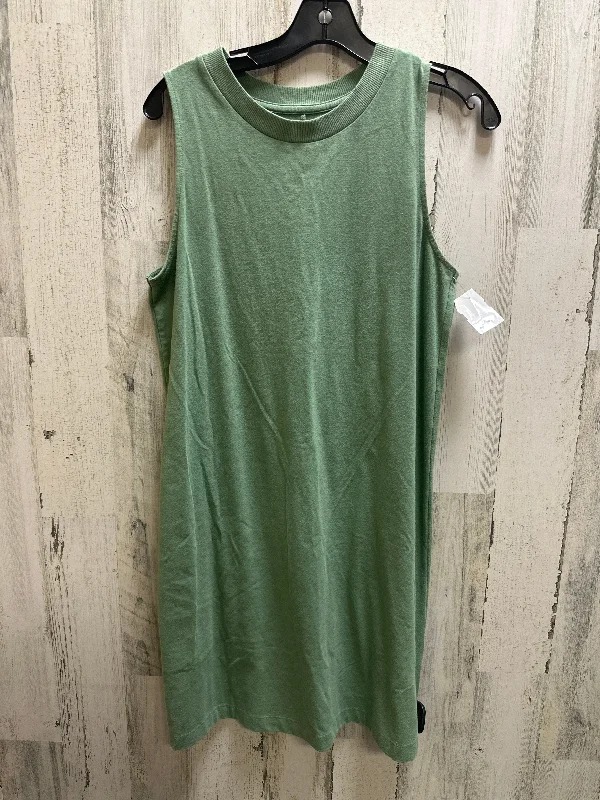 Green Dress Casual Midi A New Day, Size M