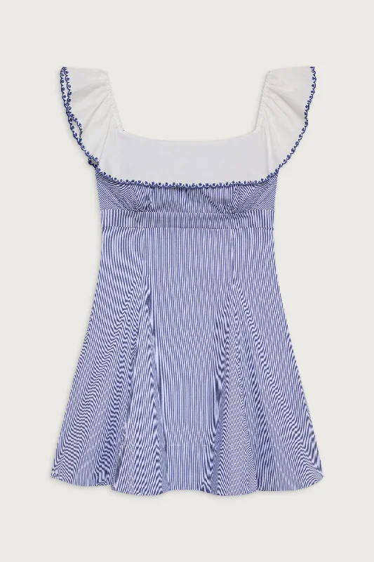 Lilah Striped Mini Dress - Midnight Stripe