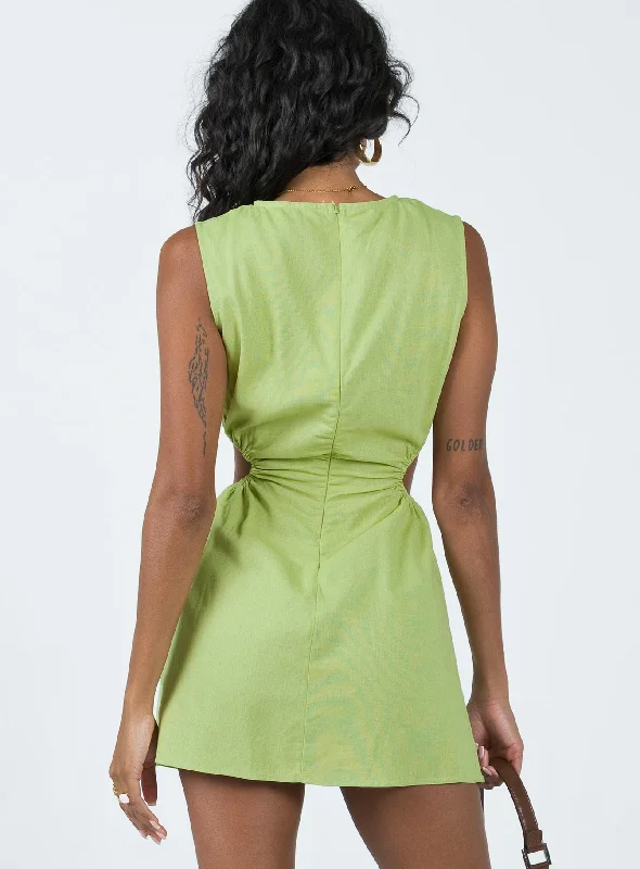 Mayzie Mini Dress Green