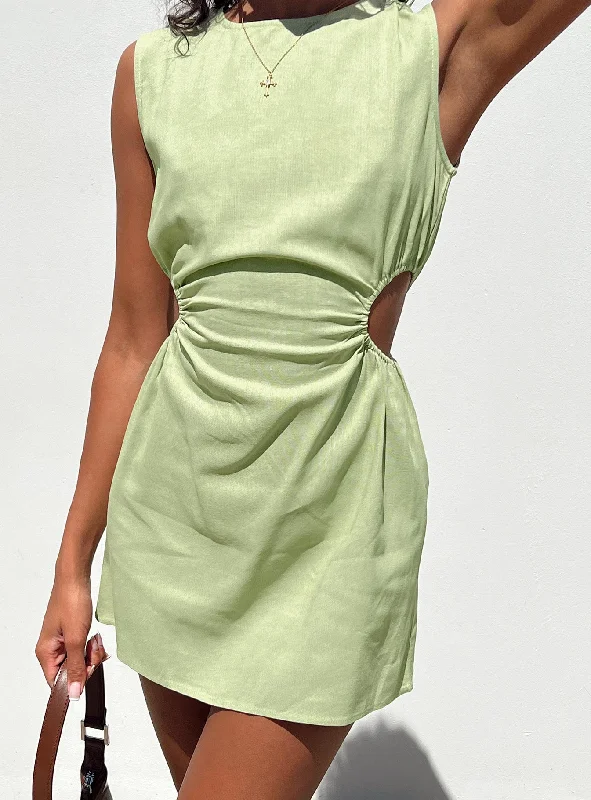 Mayzie Mini Dress Green