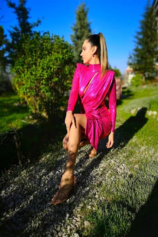 Metallic Pink Dress