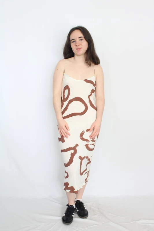 Penny Sage - Scribble Slip Dress