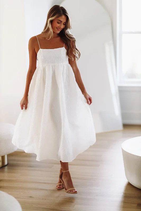 Weekend in Maine Midi Dress - Ivory