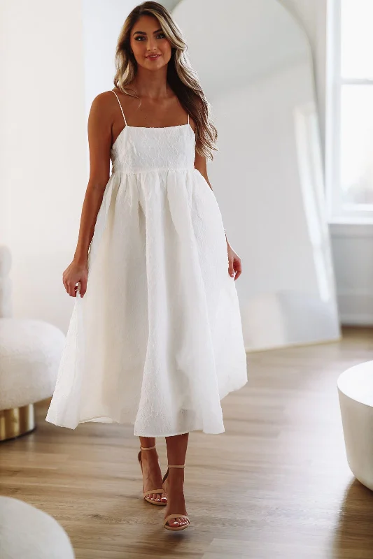 Weekend in Maine Midi Dress - Ivory