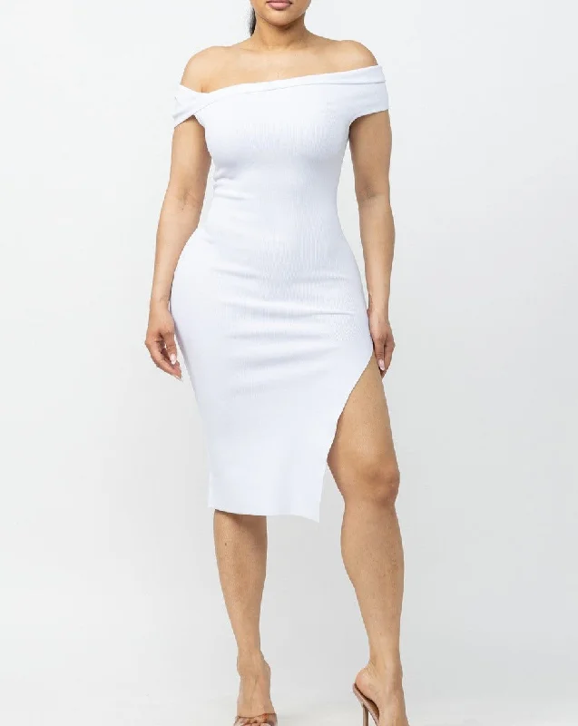 Women's Off Shoulder Dress - HER23265